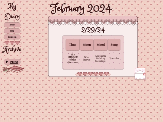 bedroom/diary/february2024 screenshot