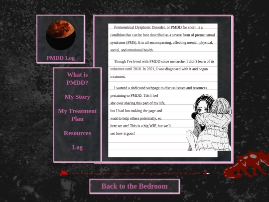 bedroom/pmdd screenshot