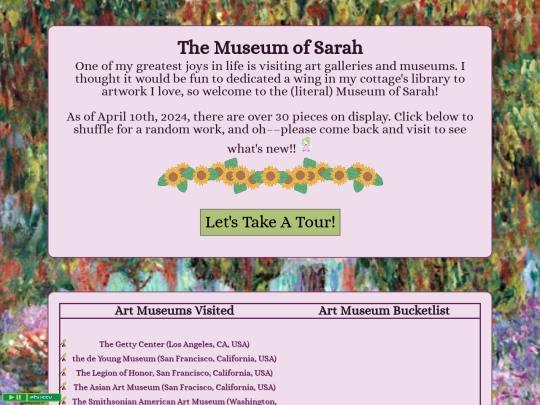 library/museum screenshot