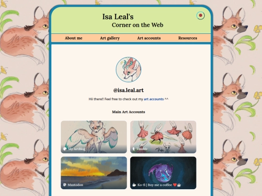 links screenshot