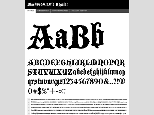 fonts/blacc___-demo screenshot