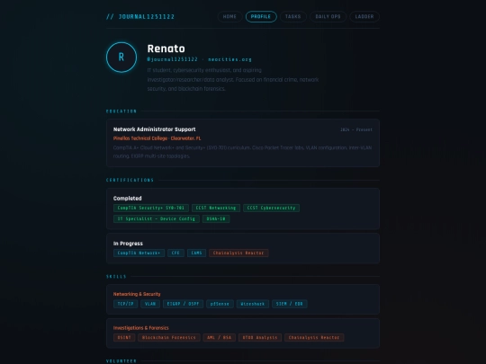 profile screenshot