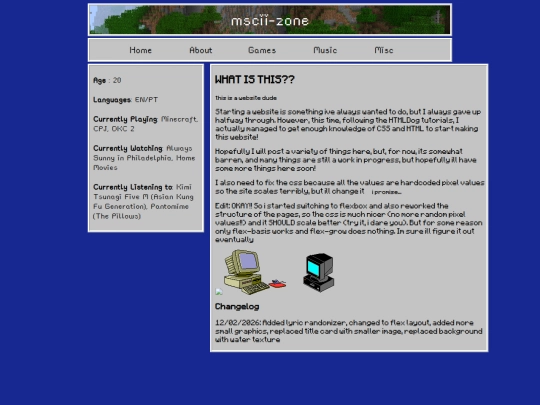 about-me screenshot