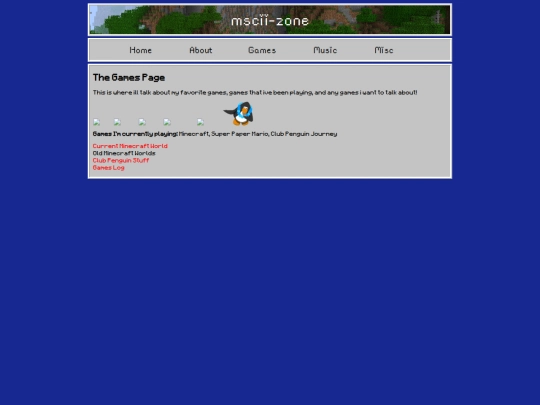 games screenshot