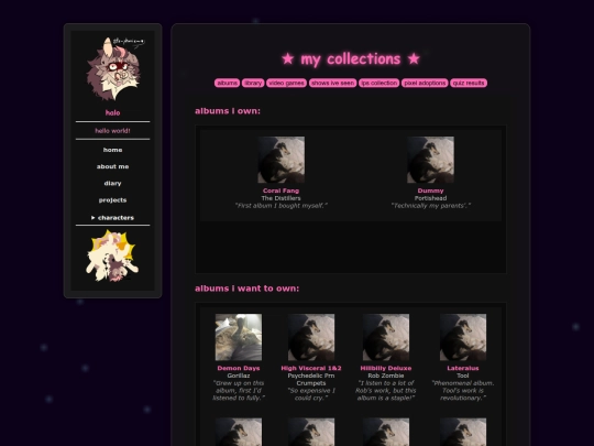 collections screenshot