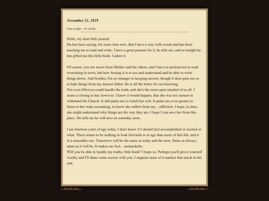 diary/pg1 screenshot