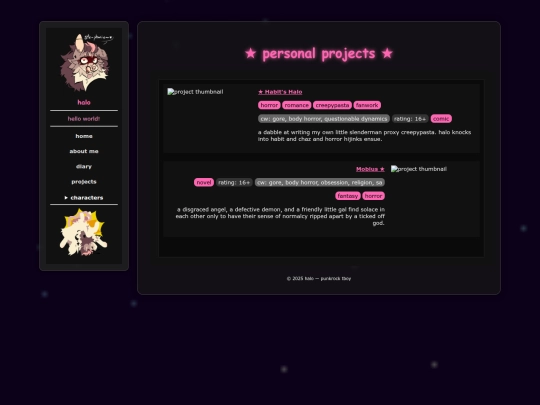 projects screenshot