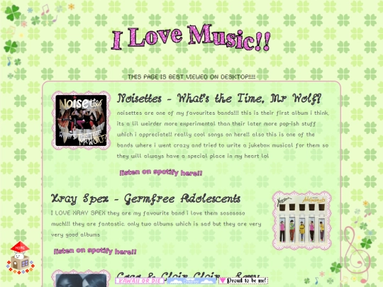 musiclog screenshot