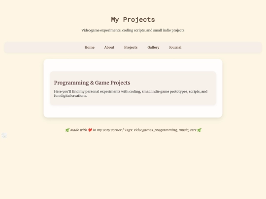 projects screenshot