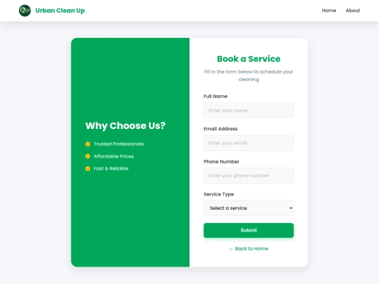 booking screenshot