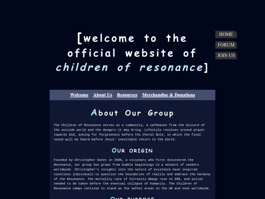 childrenofresonance/about screenshot