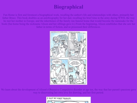 Biographical screenshot