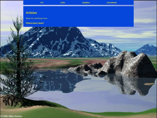 Articles screenshot