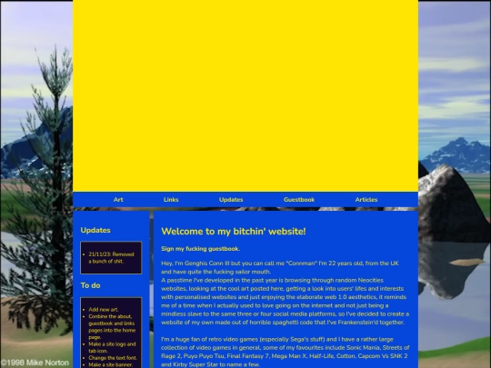 Homepage screenshot