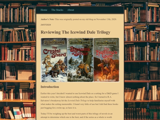 posts/Reviewing-The-Icewind-Dale-Trilogy screenshot