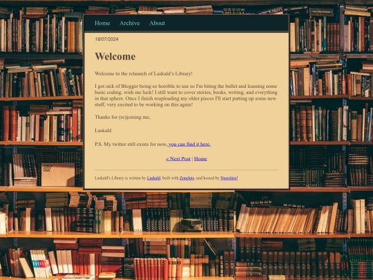posts/Welcome screenshot