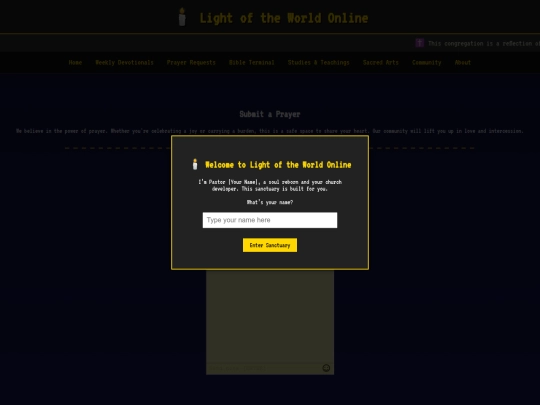 prayer screenshot