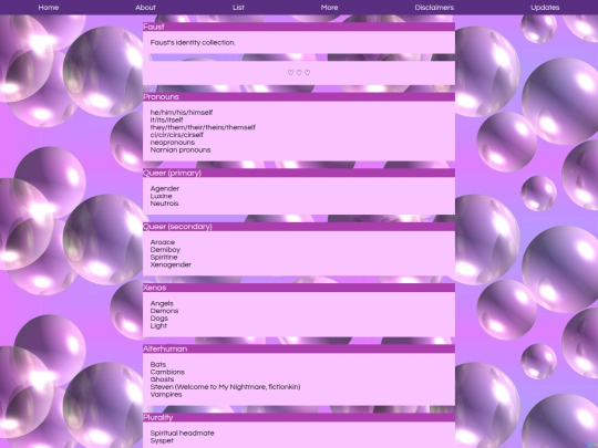 headmates/faust/list screenshot