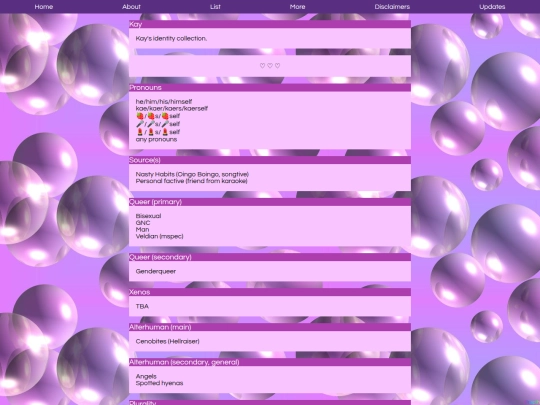 headmates/kay/list screenshot