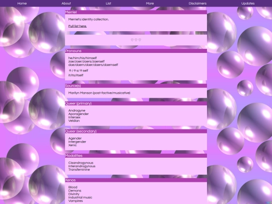 headmates/merriel/list screenshot