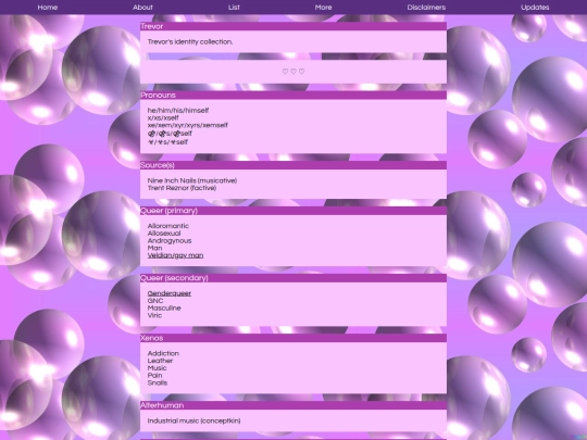 headmates/trevor/list screenshot