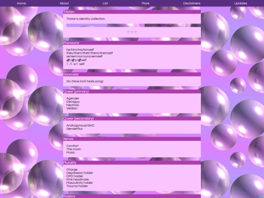 headmates/tristan/list screenshot