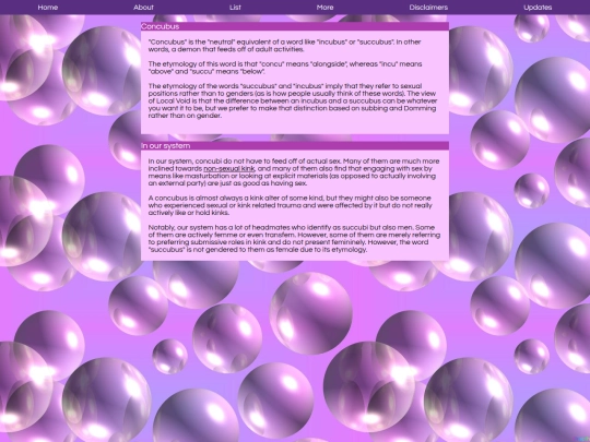 species/concubus screenshot