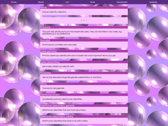 template-list screenshot