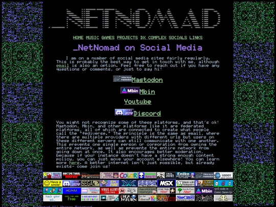 socials screenshot