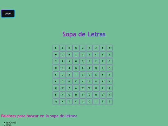 Retos/Bingo/sopa screenshot