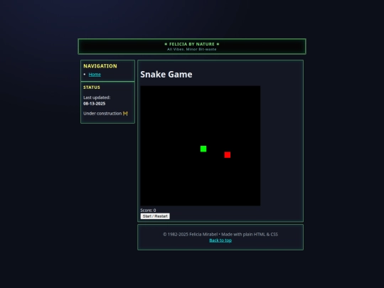 snake screenshot