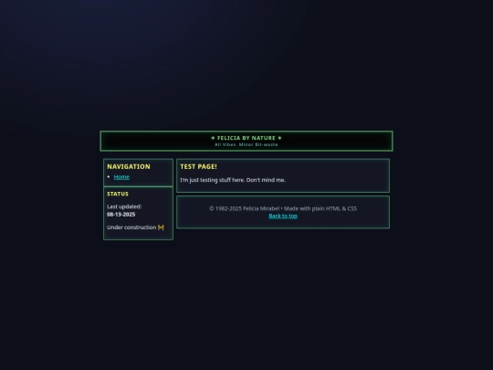 test screenshot