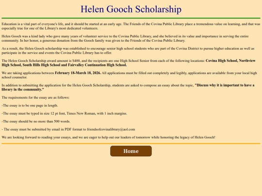 HelenGoochScholarship screenshot