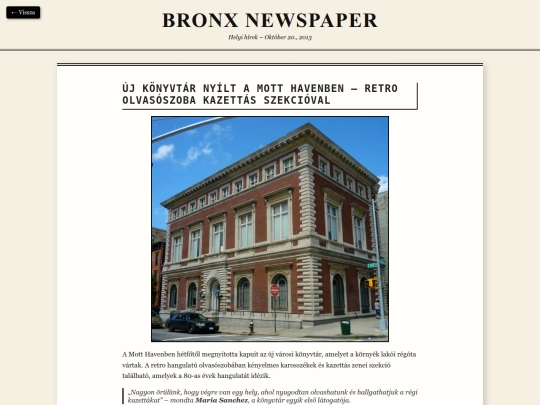newspaper/konyvtar screenshot