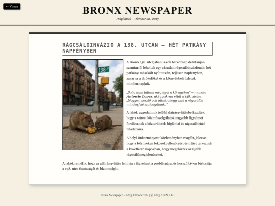 newspaper/ragcsalok screenshot