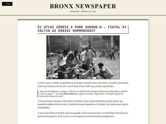 newspaper/zenesz screenshot