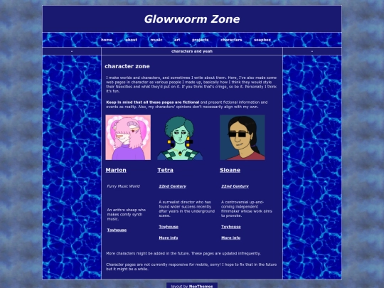 characters screenshot