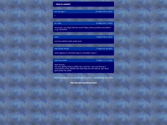 legacyguestbook screenshot