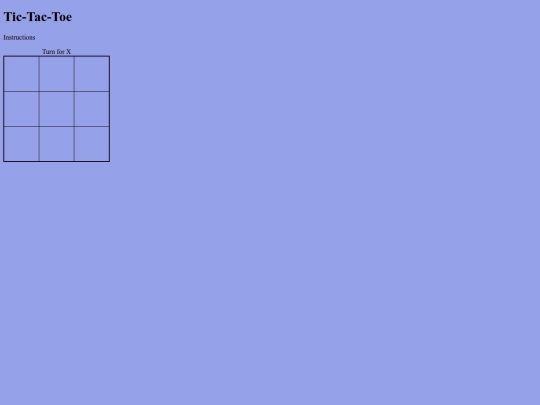 Tictactoe screenshot