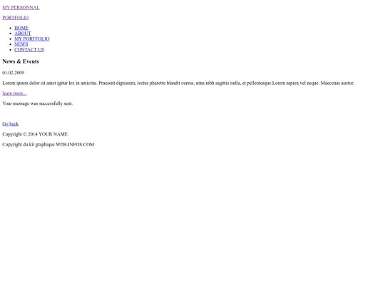 Pagina examen/contact_message screenshot