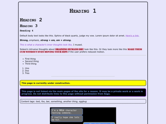 testpage screenshot