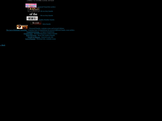 links screenshot