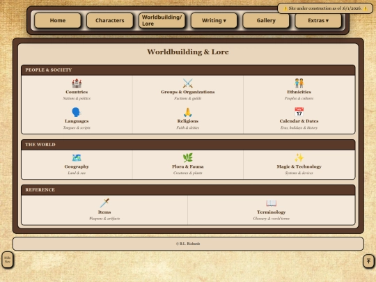 WB-Lore/WB-LoreNav screenshot