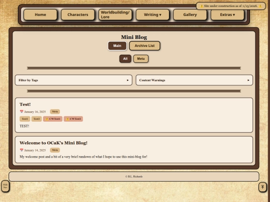 Writing/MiniBlog/MiniBlogNav screenshot