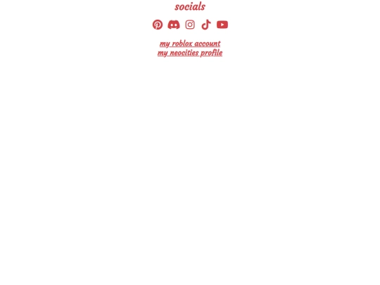 about/socials screenshot