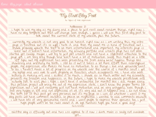 blog/first screenshot