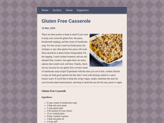posts/2023-03-12-Gluten-Free-Casserole screenshot