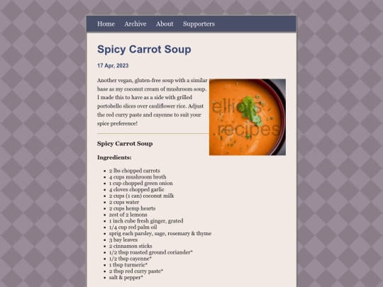 posts/2023-04-17-Spicy-Carrot-Soup screenshot