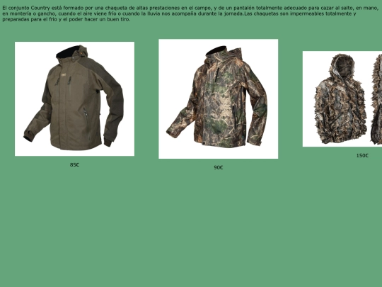 chaquetas screenshot