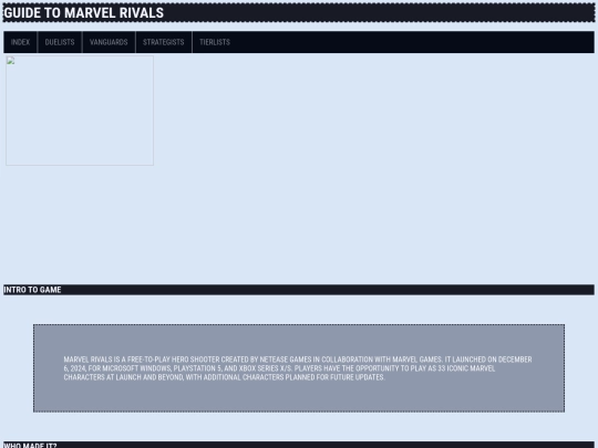 index screenshot